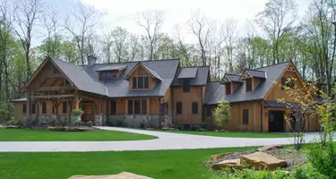 Exterior of the lodge